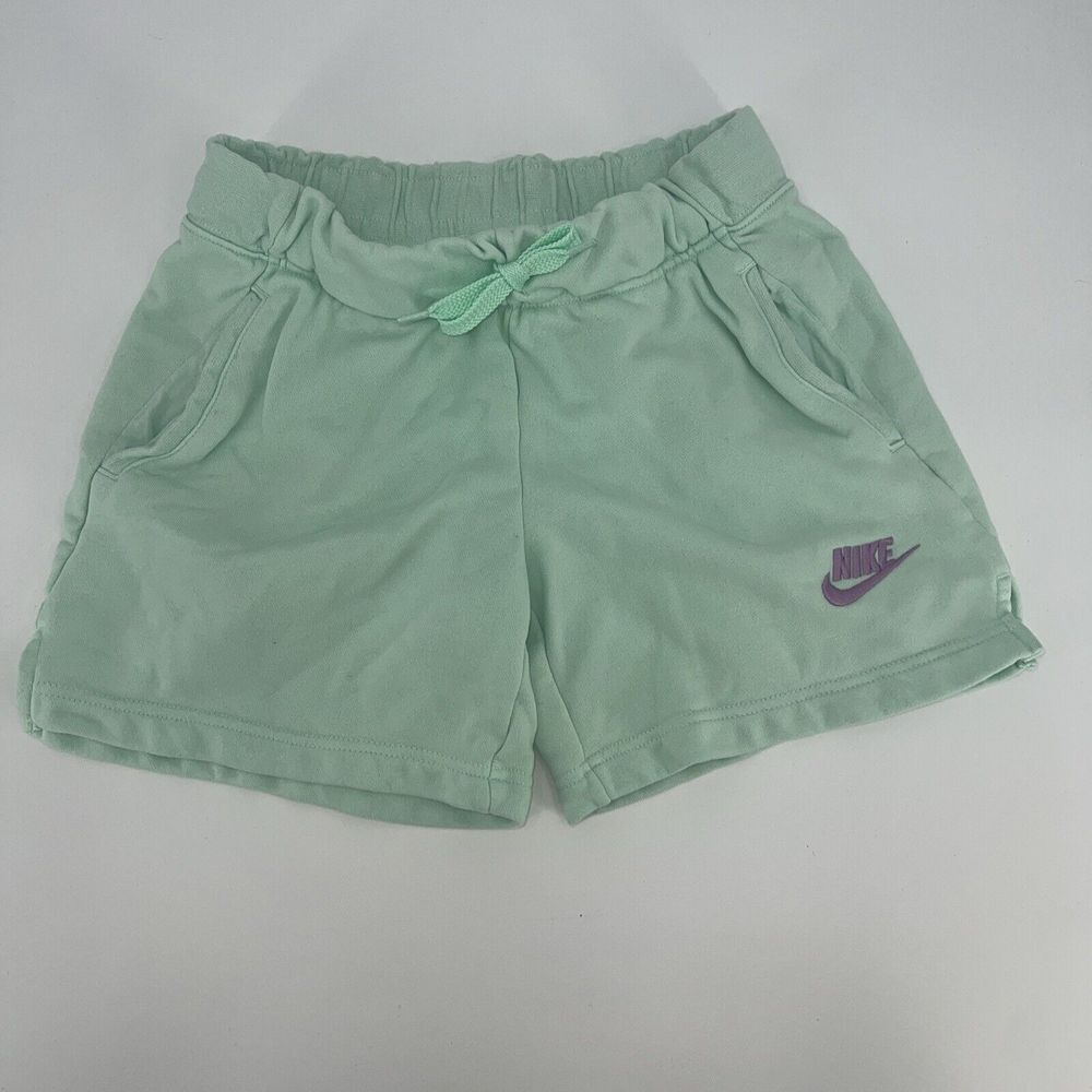 Nike Girls' French Terry‎ Shorts Green Lavender Orange DA1405 Choose Size Large